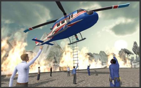 直升机山救援游戏（Flying Car Ambulance）手游v1.2.3下载图2:
