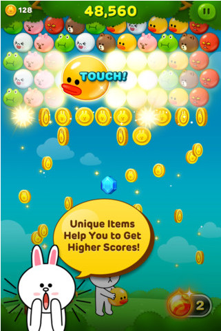 泡泡龙(LINE Bubble)手游v1.7.8下载图1: