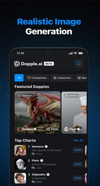 Dopple AI交友app图1