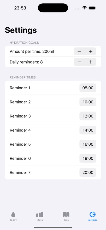 Water Record app图3